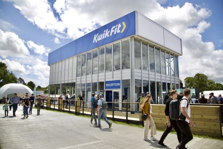 The Kwik Fit stand at Goodwood Festival of Speed 2022.